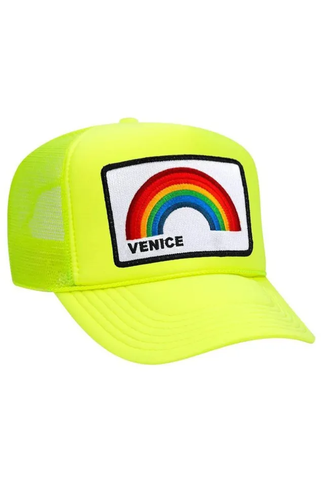 Venice Rainbow Trucker Hat WomenMen Aviator Nation Trucker Hats