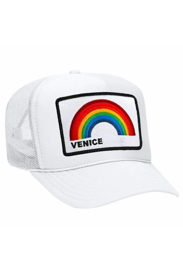 Venice Rainbow Trucker Hat WomenMen Aviator Nation Trucker Hats