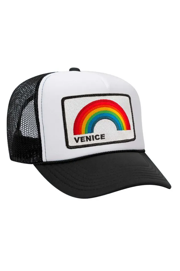 Venice Rainbow Trucker Hat WomenMen Aviator Nation Trucker Hats