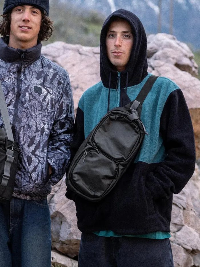 Venture Sling Pack 8211 Black Mens Volcom Bags and Backpacks