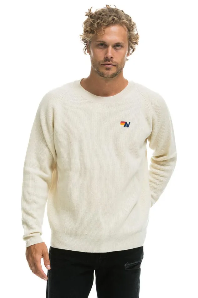 Vintage Cabin 2 Unisex Cashmere Sweater 8211 Vintage White Men Aviator Nation Sweatshirts