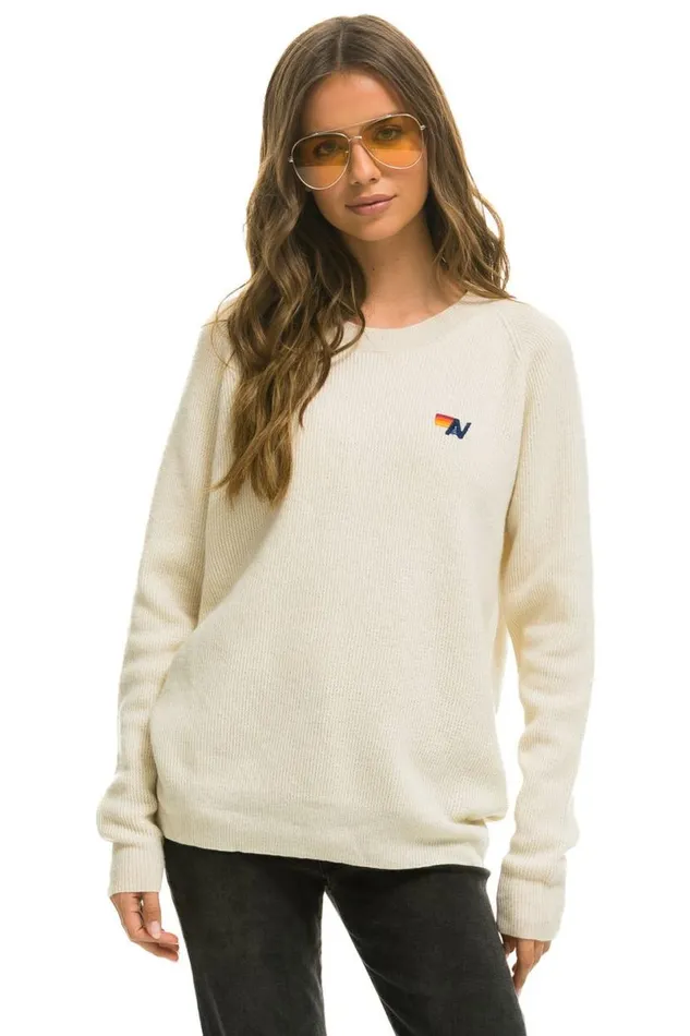 Vintage Cabin 2 Unisex Cashmere Sweater 8211 Vintage White Men Aviator Nation Sweatshirts