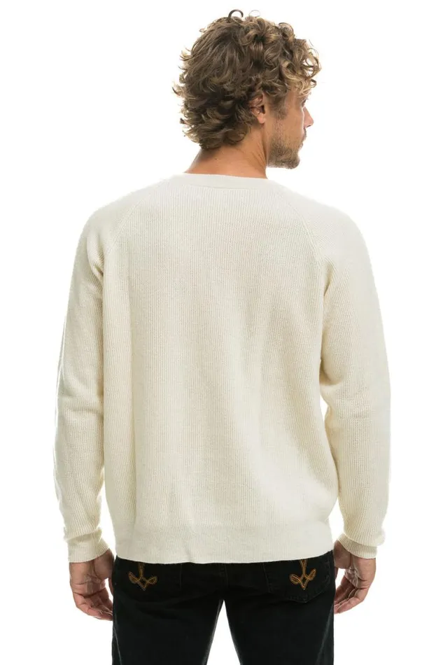 Vintage Cabin 2 Unisex Cashmere Sweater 8211 Vintage White Men Aviator Nation Sweatshirts