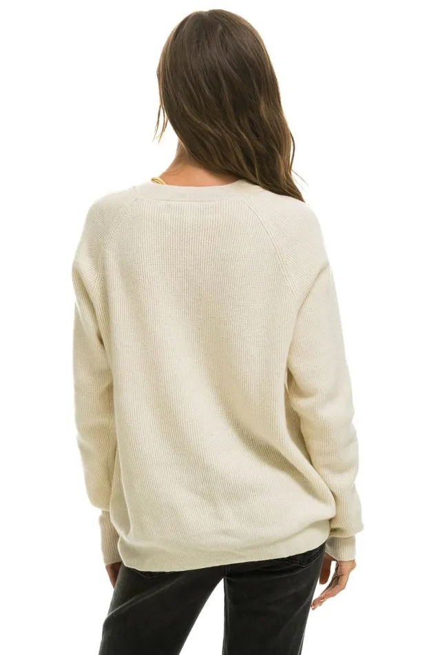 Vintage Cabin 2 Unisex Cashmere Sweater 8211 Vintage White Men Aviator Nation Sweatshirts
