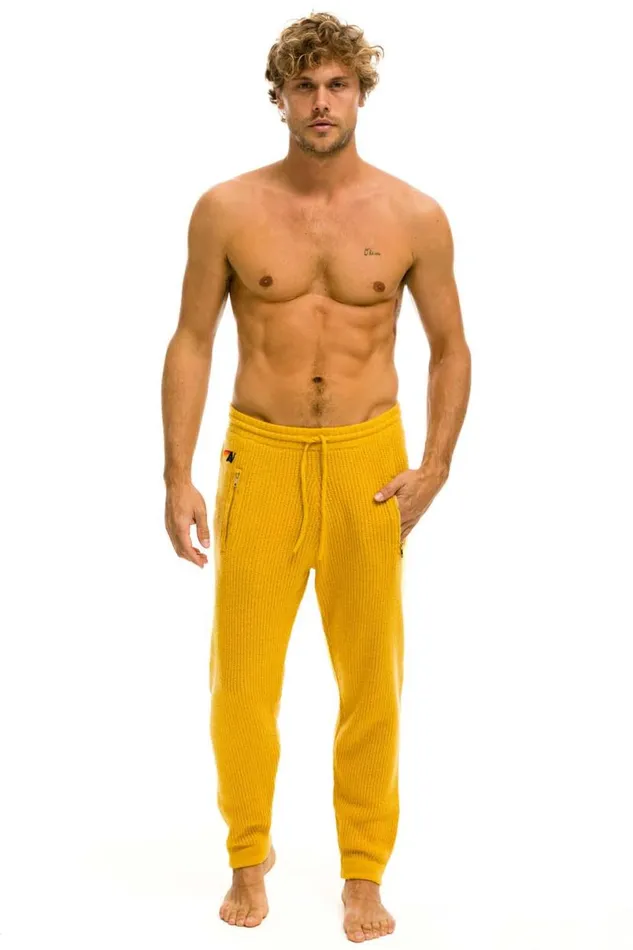 Vintage Cabin Cashmere Sweater Pant Gold Men Aviator Nation Sweatpants