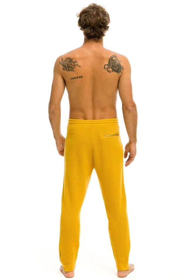 Vintage Cabin Cashmere Sweater Pant Gold Men Aviator Nation Sweatpants