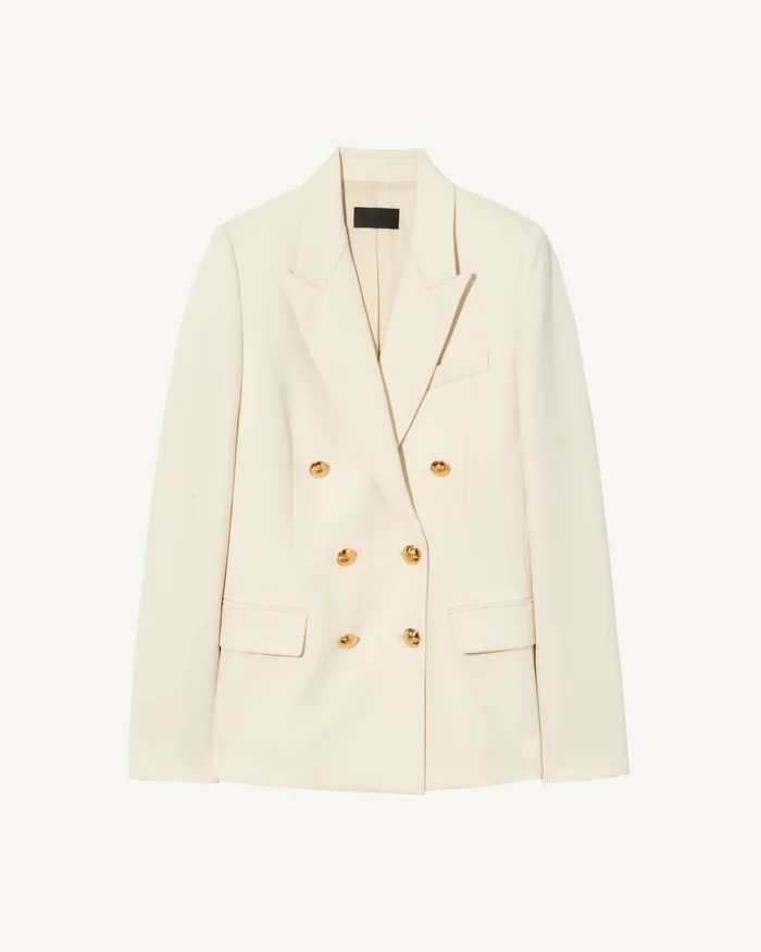 VIRA BLAZER Stone Women Nili Lotan Jackets and Blazers