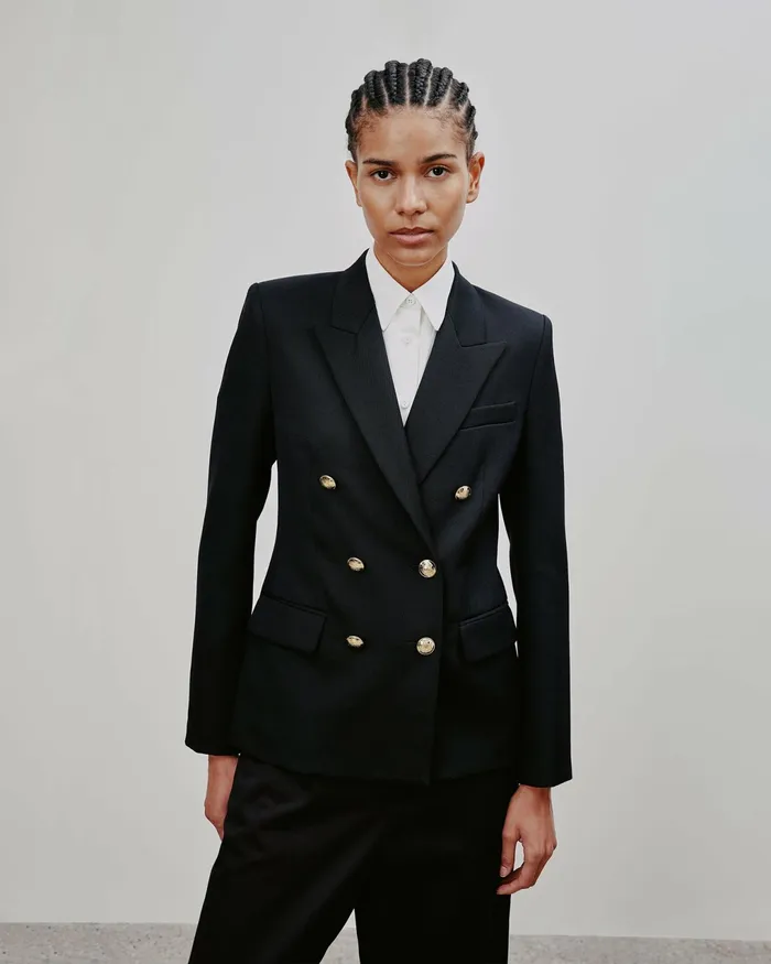 VIRA BLAZER Stone Women Nili Lotan Jackets and Blazers