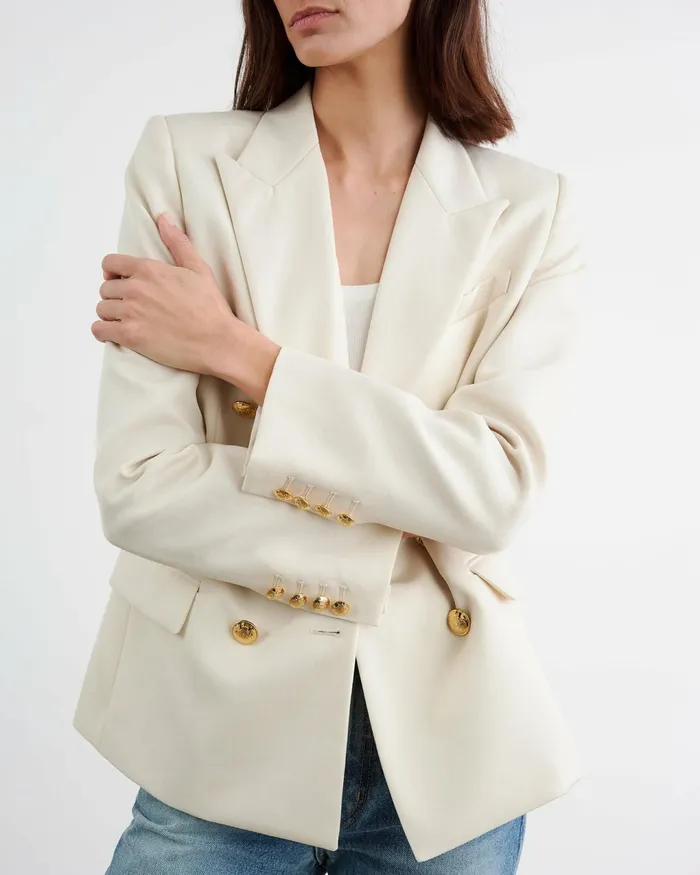 VIRA BLAZER Stone Women Nili Lotan Jackets and Blazers