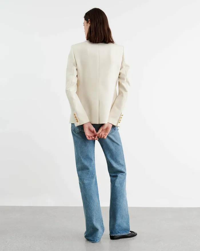 VIRA BLAZER Stone Women Nili Lotan Jackets and Blazers