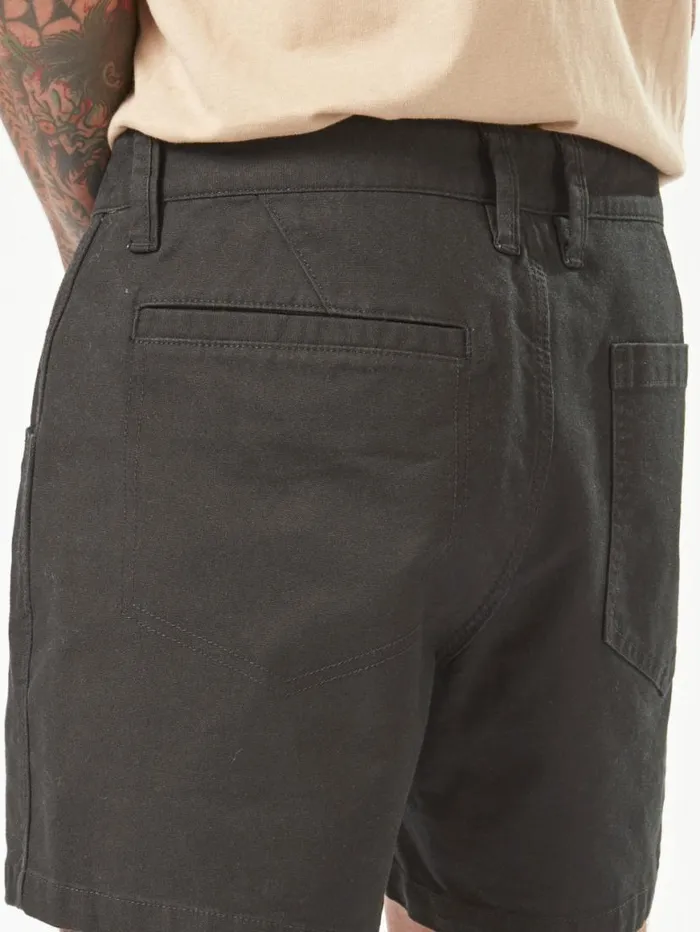 Volcom Workwear Bevel Work Shorts 8211 Black Mens Volcom Shorts
