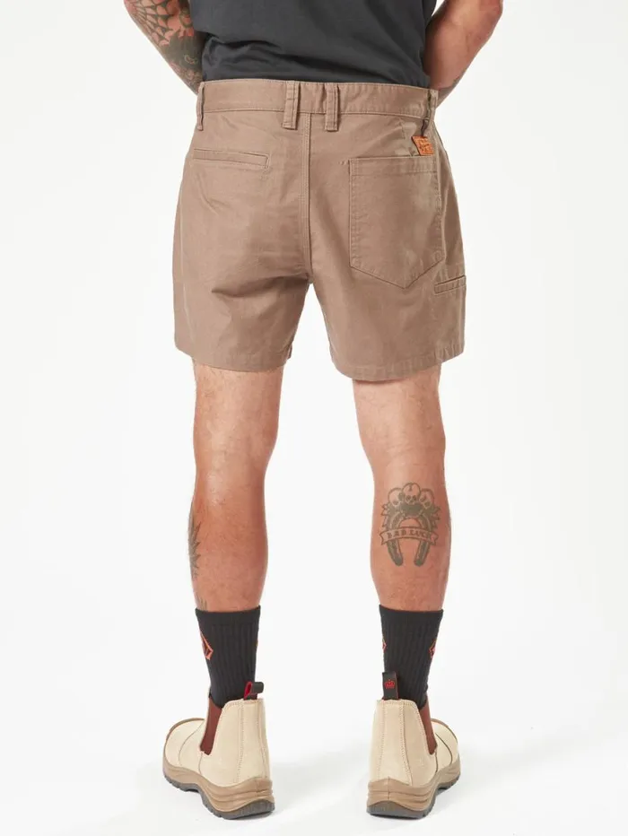 Volcom Workwear Bevel Work Shorts 8211 Brindle Mens Volcom Shorts