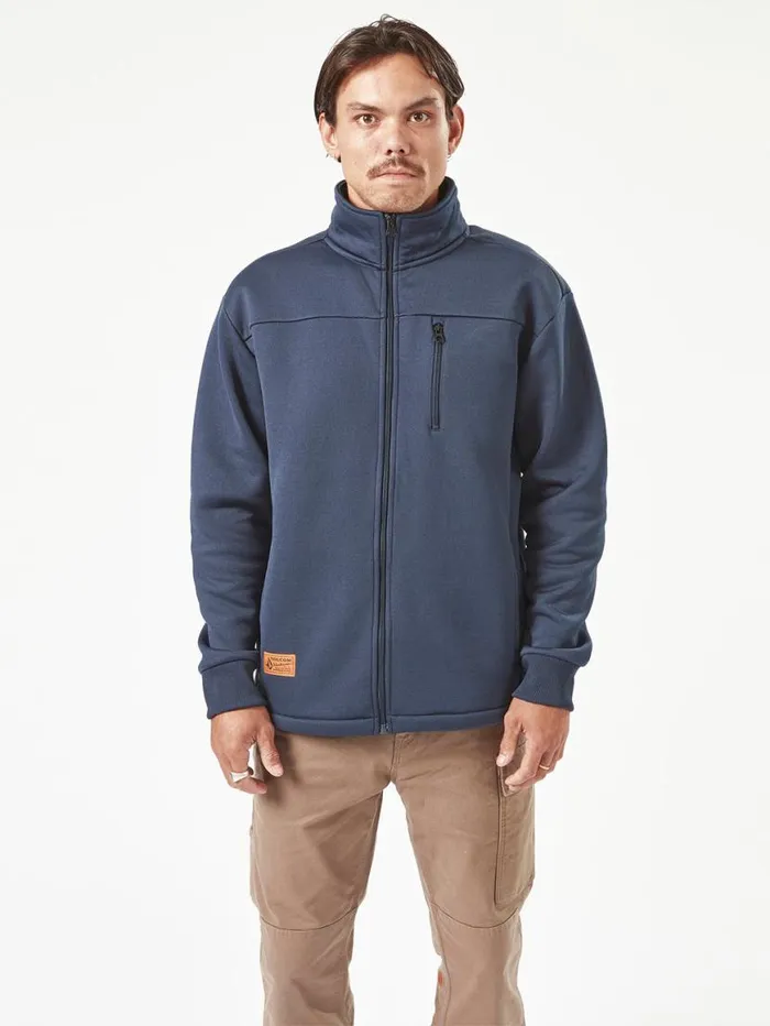 Volcom Workwear Bonded Fleece 8211 Navy Mens Volcom Jackets