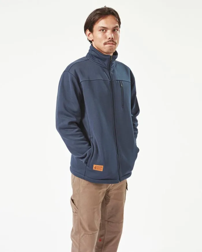 Volcom Workwear Bonded Fleece 8211 Navy Mens Volcom Jackets
