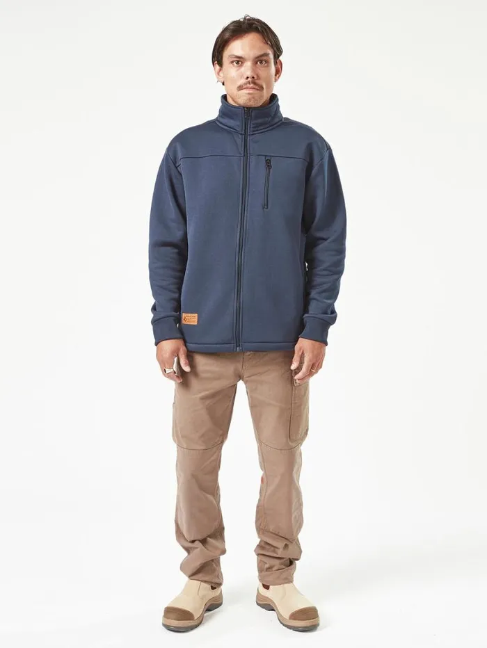 Volcom Workwear Bonded Fleece 8211 Navy Mens Volcom Jackets