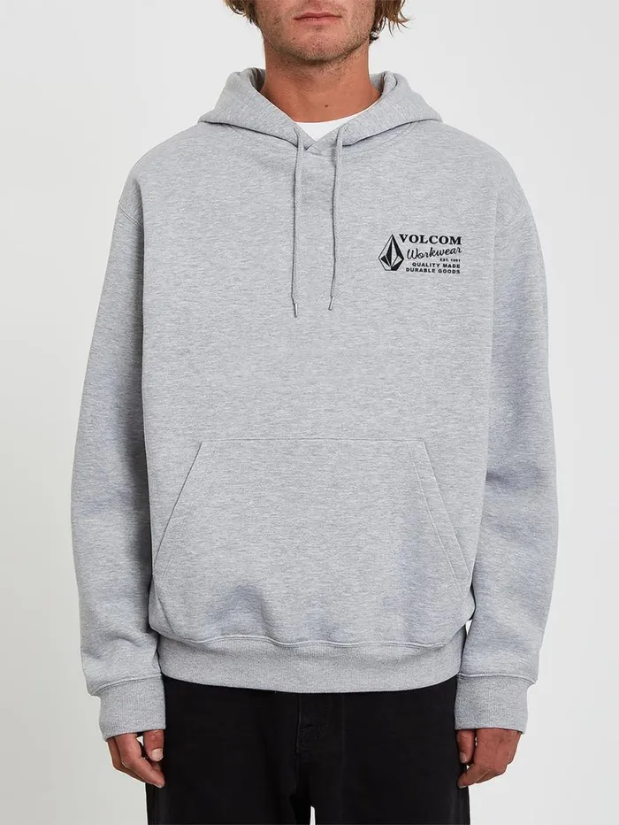 Volcom Workwear Pullover Hoodie 8211 Heather Grey Mens Volcom Hoodies and Sweatshirts Volcom Workwear Pullover Hoodie 8211 Heather Grey Mens Volcom Hoodies and Sweatshirts