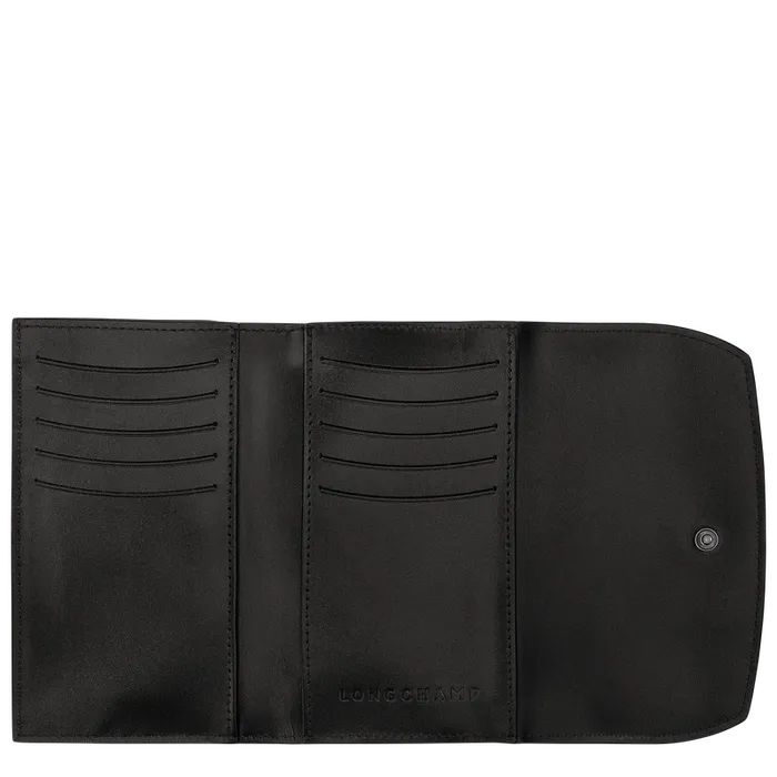 Wallets Longchamp Women Le Roseau Wallet Black Wallets Longchamp Women Le Roseau Wallet Black