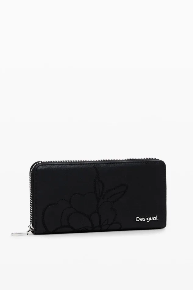 Wallets Women Desigual Faux Leather Wallet Black