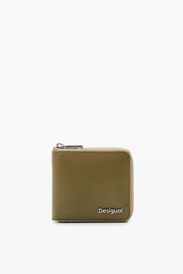Wallets Women Desigual M Padded Leather Wallet Green