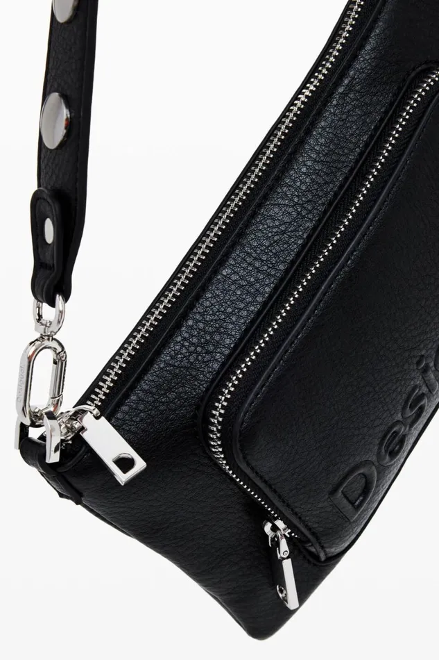 Wallets Women Desigual Twopocket Zip Wallet Black