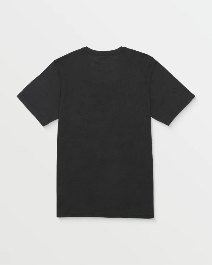 Warble Short Sleeve Tee 8211 Washed Black Heather Mens Volcom TShirts and Tanks