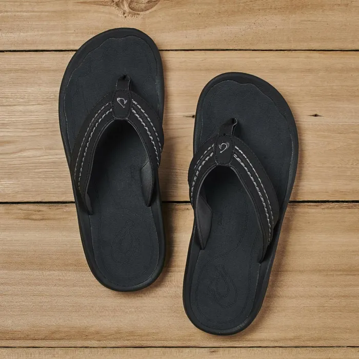WaterFriendly Men Olukai Hokua Beach Sandals 8211 Dark Wood