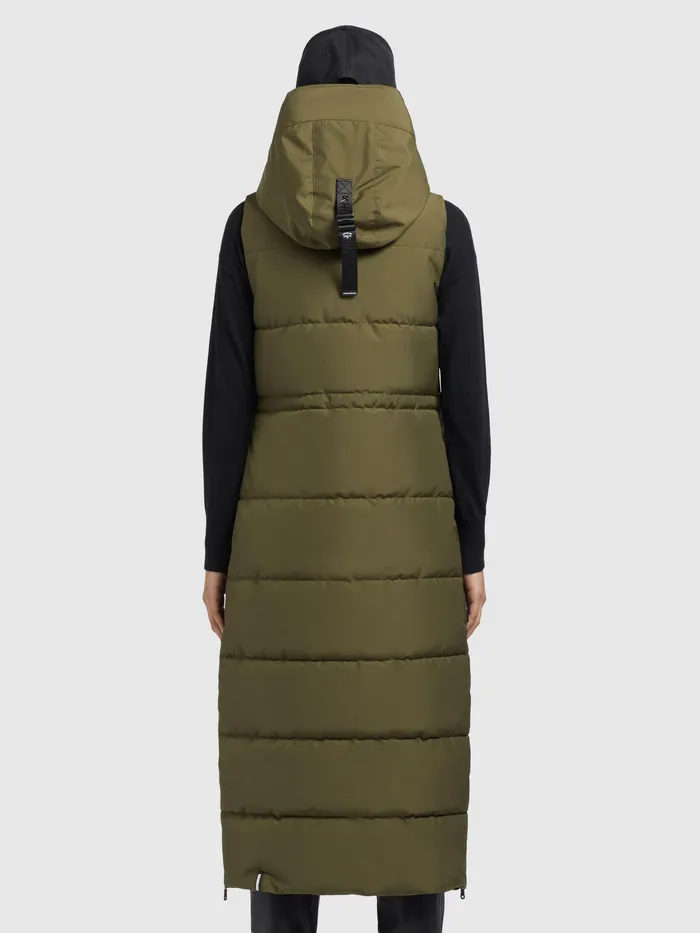 Weste ELORA Oliv Puffer Vests KHUJO Women