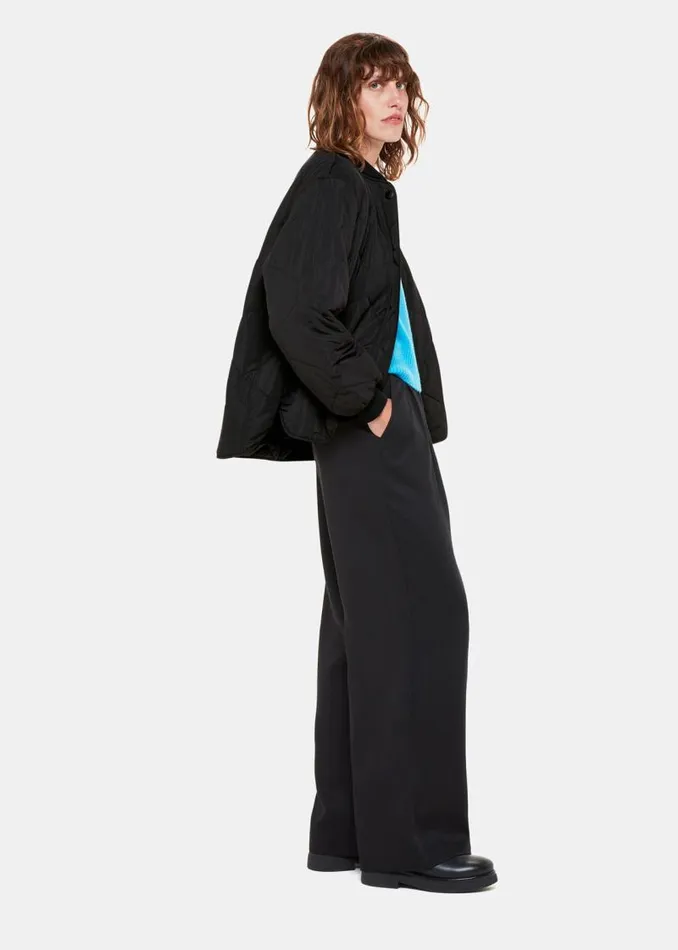Whistles Coats and Jackets Black Ida Short Quilted Coat 8211 Women
