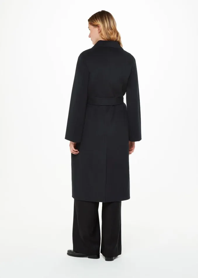 Whistles Coats and Jackets Black Nell Belted Doubled Faced Coat 8211 Women
