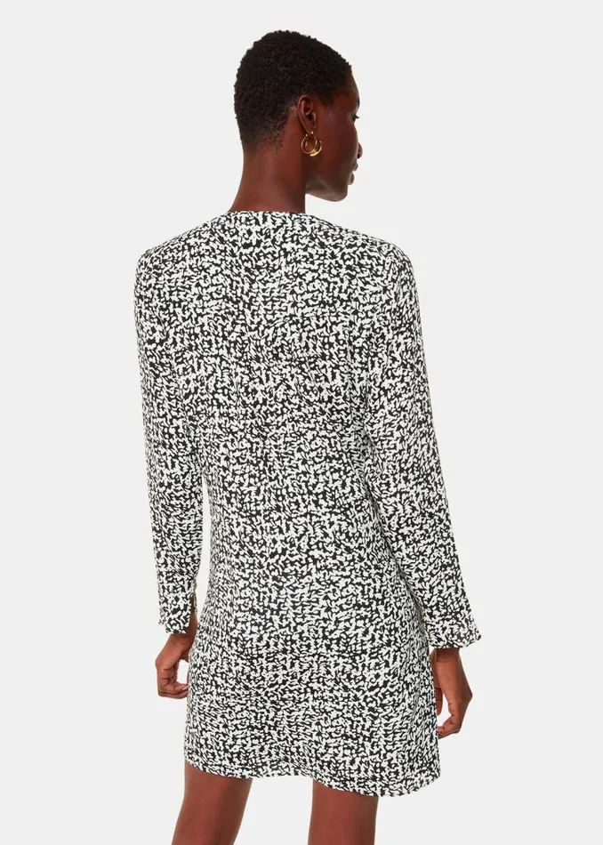 Whistles Dresses Black Scribble Print Flippy Dress 8211 Women