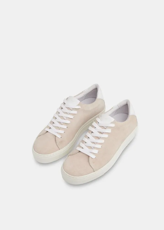 Whistles Flat Shoes Grey Raife Minimal Sneaker 8211 Women