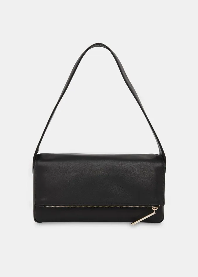 Whistles Leather Black Bibi Shoulder Bag 8211 Women