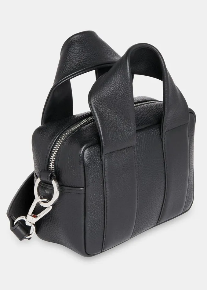 Whistles Leather Black Monika Crossbody Bag 8211 Women