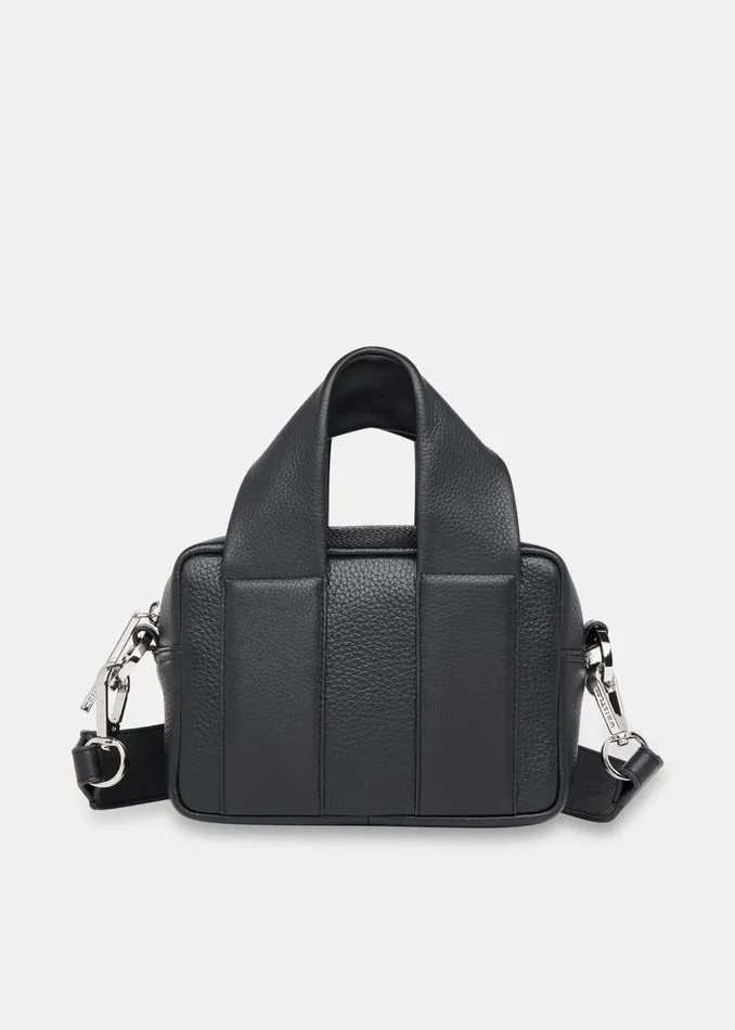 Whistles Leather Black Monika Crossbody Bag 8211 Women