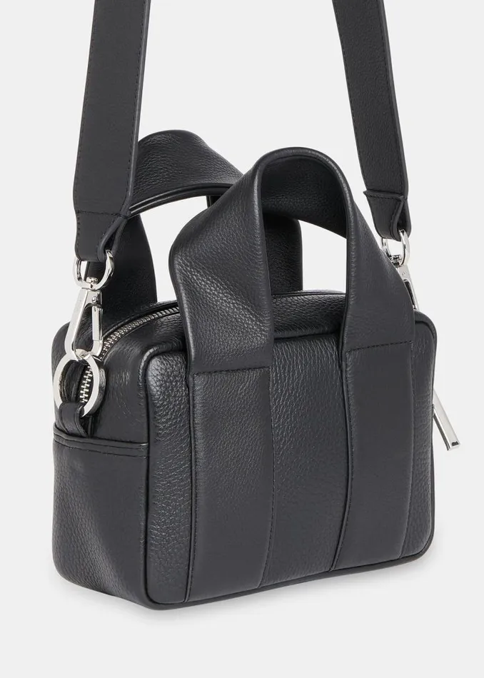 Whistles Leather Black Monika Crossbody Bag 8211 Women