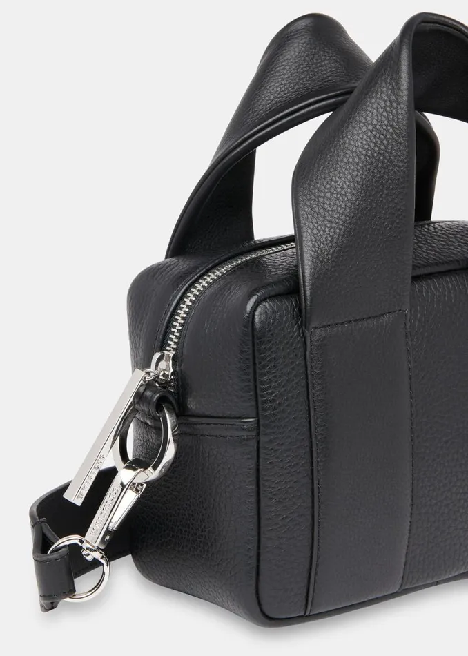 Whistles Leather Black Monika Crossbody Bag 8211 Women