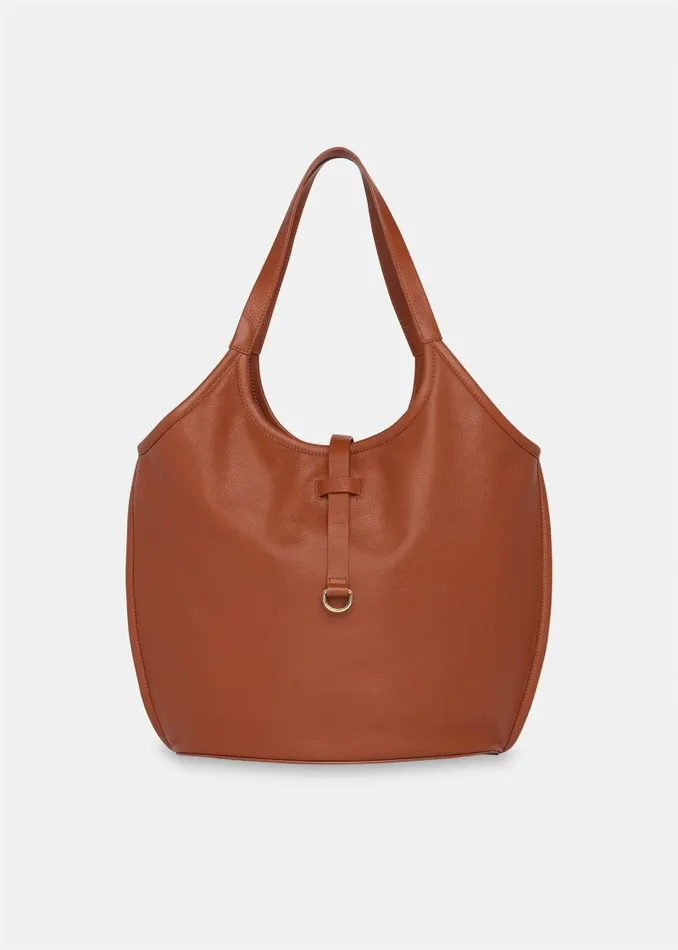 Whistles Leather Brown Leonora Tote Bag 8211 Women