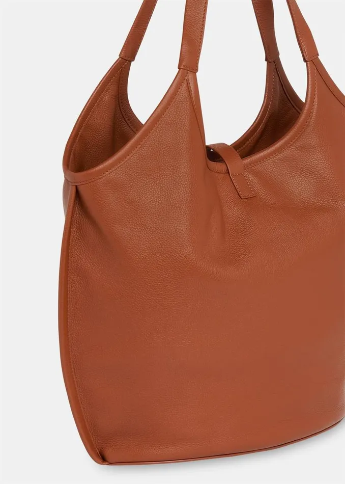 Whistles Leather Brown Leonora Tote Bag 8211 Women