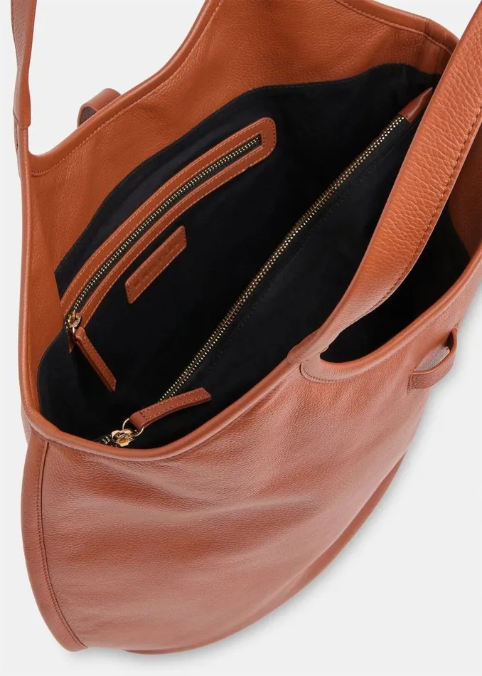 Whistles Leather Brown Leonora Tote Bag 8211 Women
