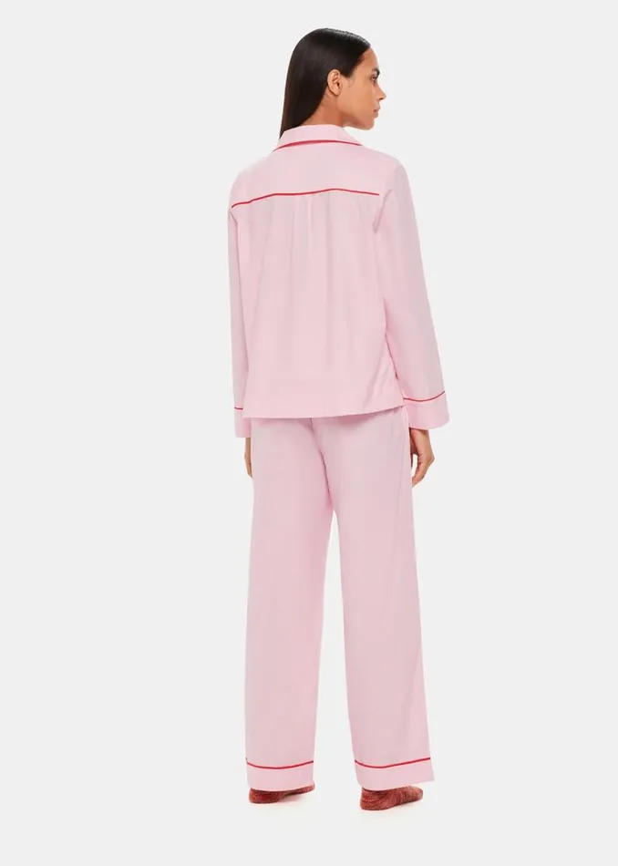 Whistles Pajamas Pink Contrast Piping Pajamas 8211 Women