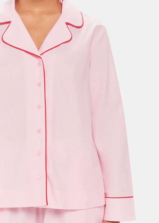 Whistles Pajamas Pink Contrast Piping Pajamas 8211 Women