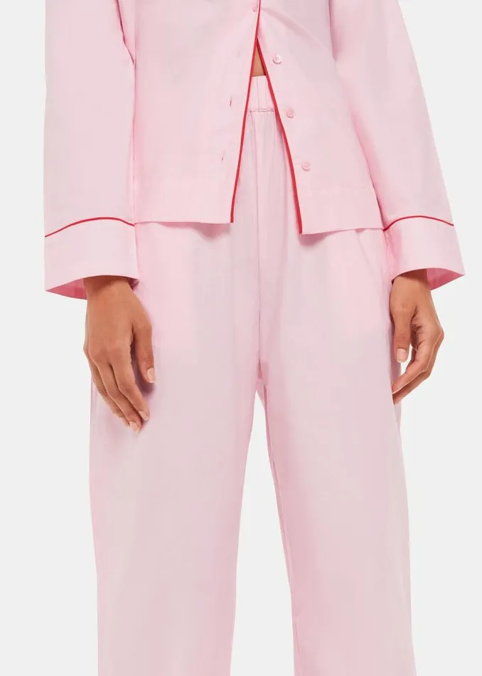 Whistles Pajamas Pink Contrast Piping Pajamas 8211 Women