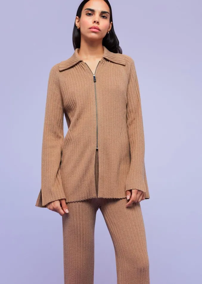 Whistles Pants Camel Loki Wool Blend Pants 8211 Women