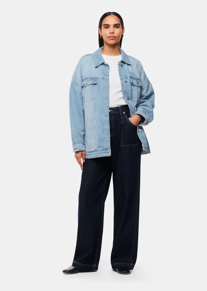 Whistles Pants Dark Denim Authentic Raya Straight Jean 8211 Women
