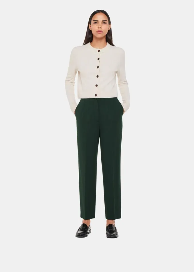 Whistles Pants Dark Green Lila Ponte Pants 8211 Women