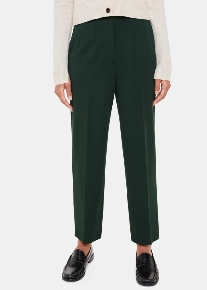 Whistles Pants Dark Green Lila Ponte Pants 8211 Women