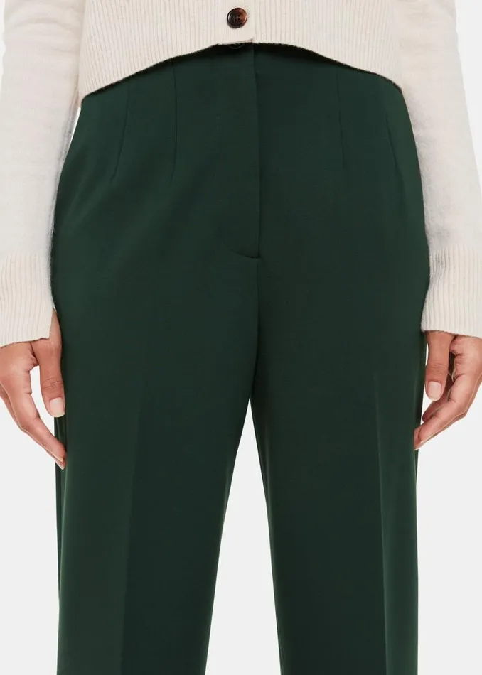 Whistles Pants Dark Green Lila Ponte Pants 8211 Women