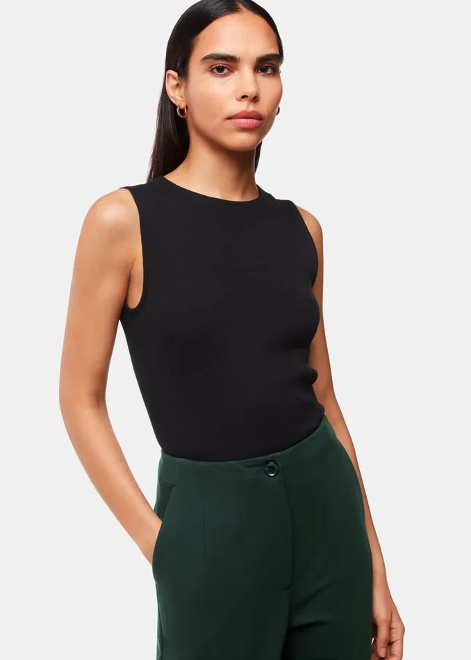 Whistles Pants Dark Green Lila Ponte Pants 8211 Women
