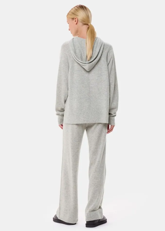 Whistles Pants Grey Marl Cashmere Straight Leg Jogger 8211 Women