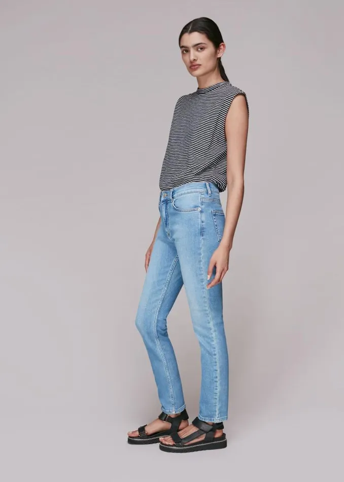 Whistles Pants Light Wash Stretch Sculpt Skinny Jean 8211 Women